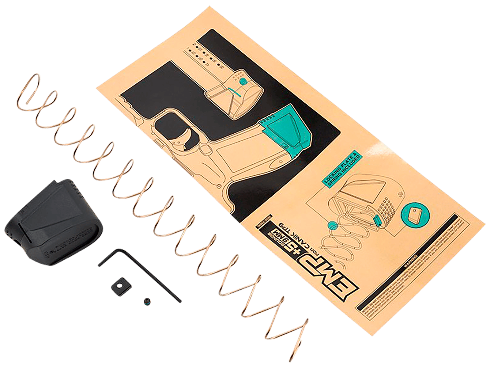 Strike Industries EMPCTP9 Magazine Extension Kit +5rd Made of Black Polymer for Most Canik TP9