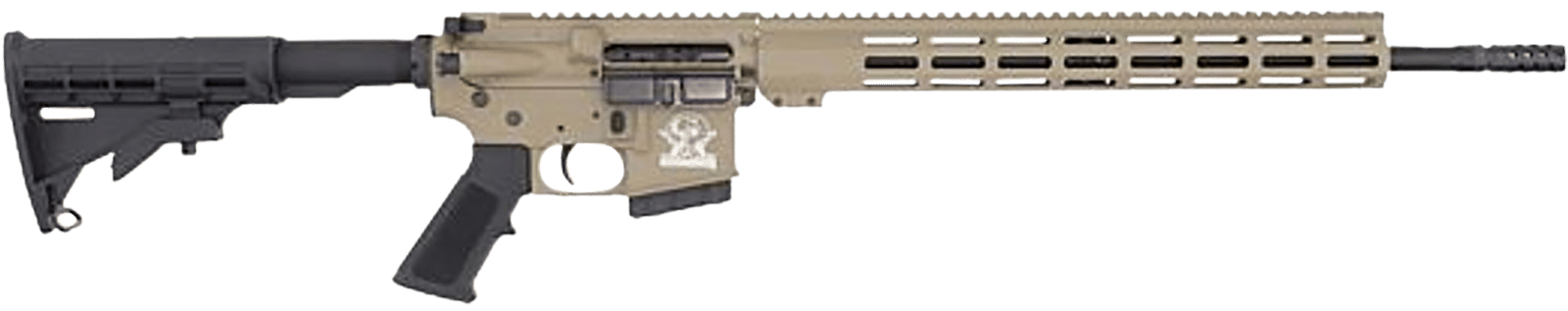 Great Lakes Firearms GL15350SSFDE16 GLFA 350 Legend 5+1 18" Stainless Threaded Barrel, Flat Dark Earth Cerakote Picatinny Rail Aluminum Receiver, M-LOK Handguard, Black Synthetic Stock, Mil-Spec Grip