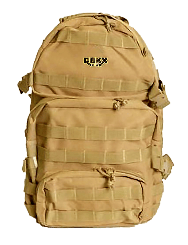 Rukx Gear ATICT3DT Tactical 3 Day Tan 600D Polyester