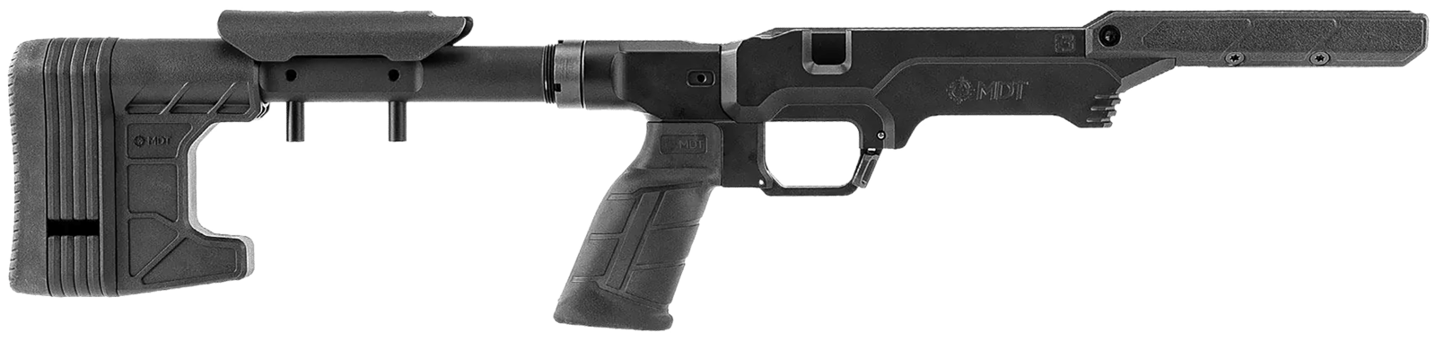 Mdt Sporting Goods Inc 114914BLK The Worker LSS Gen3 Black Fits Savage Long Action