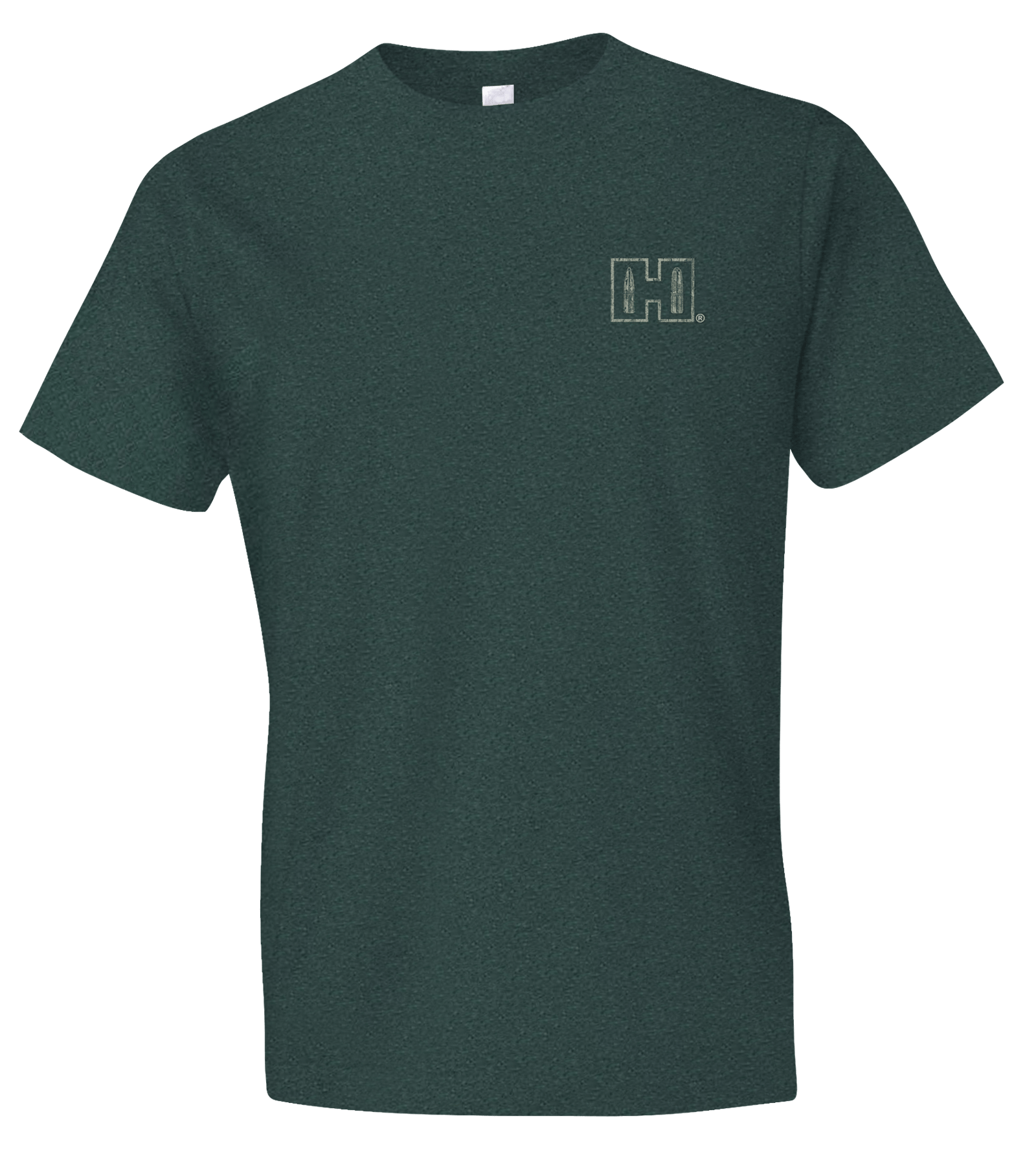 Hornady Gear 31794 Double Rocker Olive Heather, Cotton/Polyester/Rayon, Short Sleeve Semi-Fitted, XL