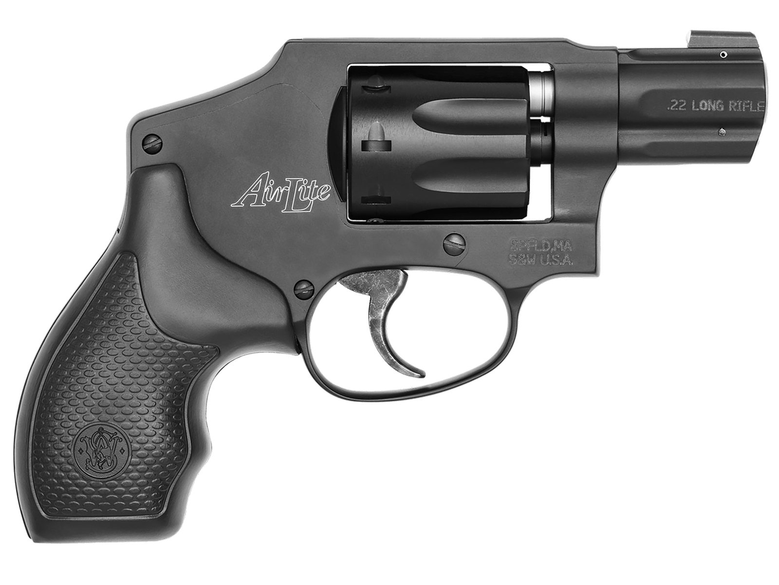 Smith & Wesson 103043 Model 43 Classic 22 LR 8 Shot 1.88" Black Stainless Steel Barrel, Black Aluminum Cylinder & J-Frame, Snag-free Internal Hammer, No Lock