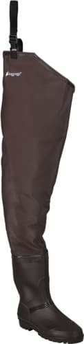 FROGG TOGGS MEN'S RANA PVC LUG SOLE HIP WADER BROWN SIZE 11