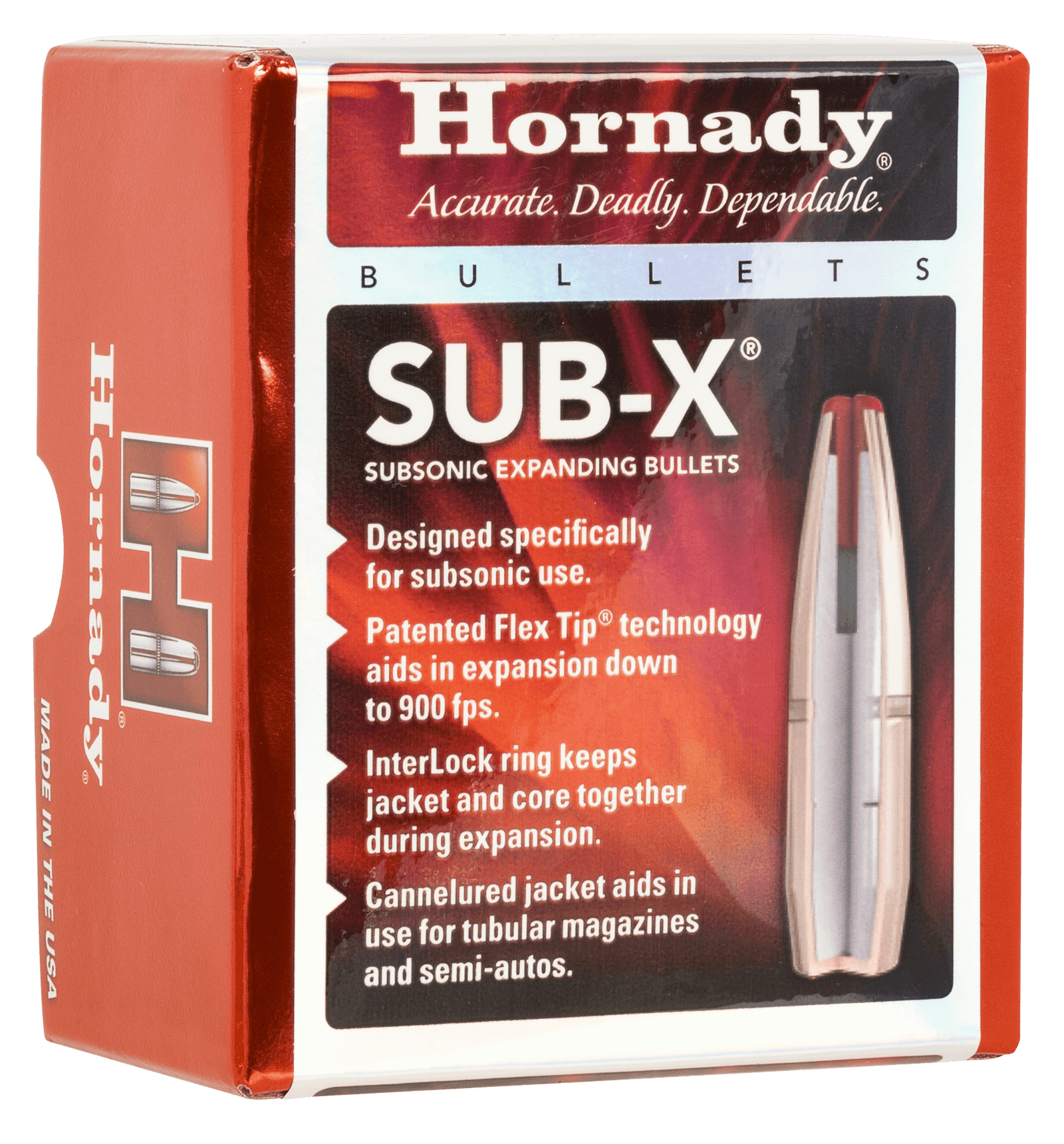 Hornady 3148 Sub-X 7.62x39mm 255 gr 100 Per Box/ 15 Case