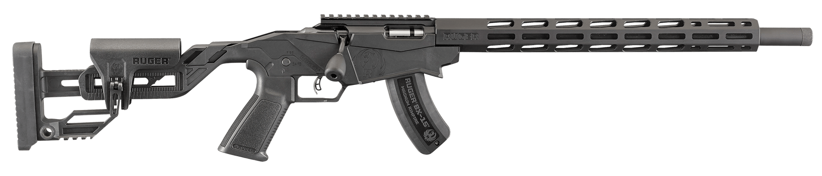 Ruger 8402 Precision Rimfire 17 HMR 15+1 18" Threaded 1137 Alloy Steel Barrel, Hard Coat Anodized Finish, Adjustable Quick-Fit Precision Stock, 0 MOA Picatinny Rail, Optics Ready