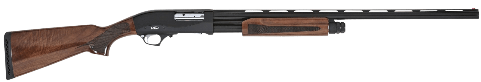 TriStar 23129 Cobra III Full Size 12 Gauge Pump 3" 5+1 28" Black Vent Rib Barrel, Black Steel Receiver, Fixed Walnut Stock, Beretta/Benelli Mobil Choke Tube, Right Hand