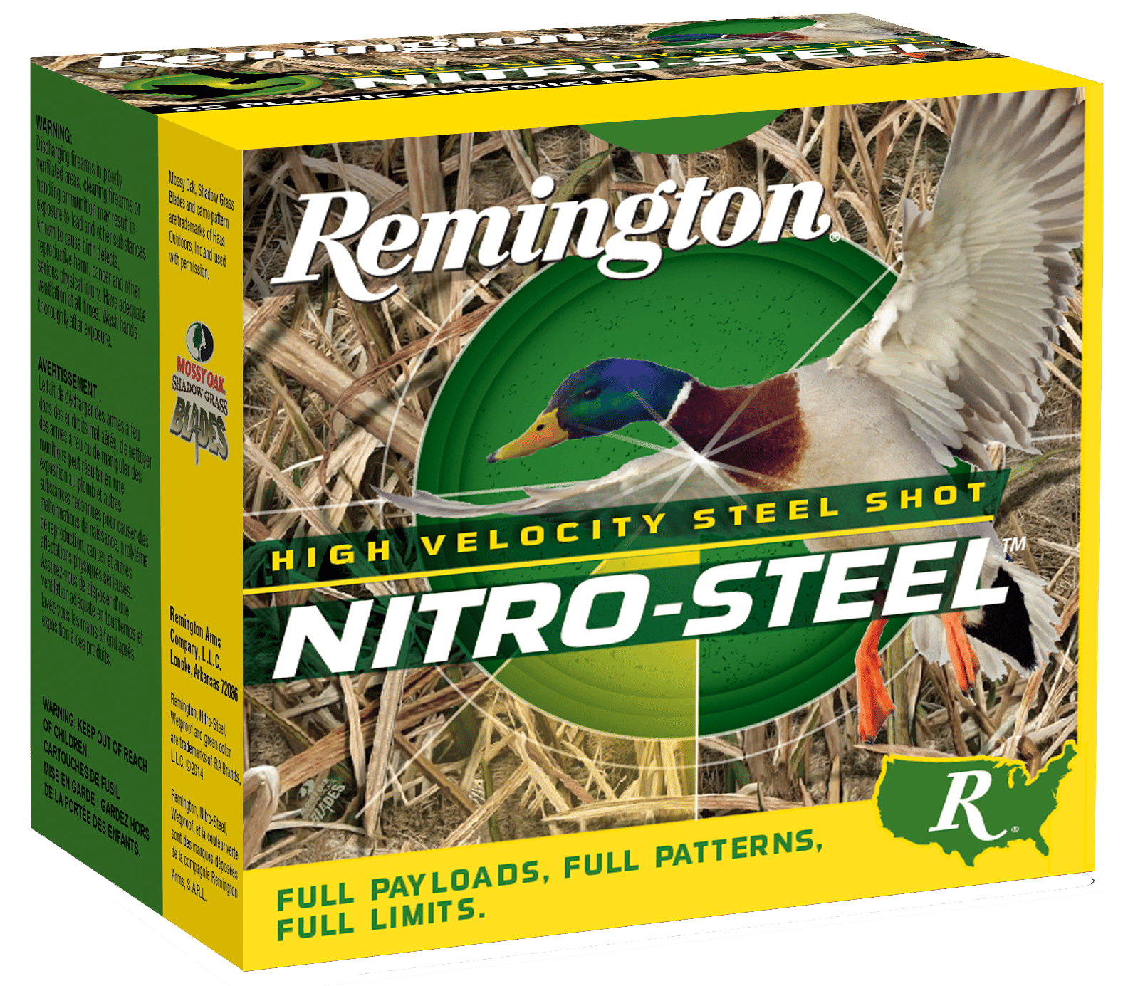 Remington Ammunition 20839 Nitro-Steel High Velocity 12Gauge 3.50" 1 1/2oz 2Shot 25 Per Box/10 Case