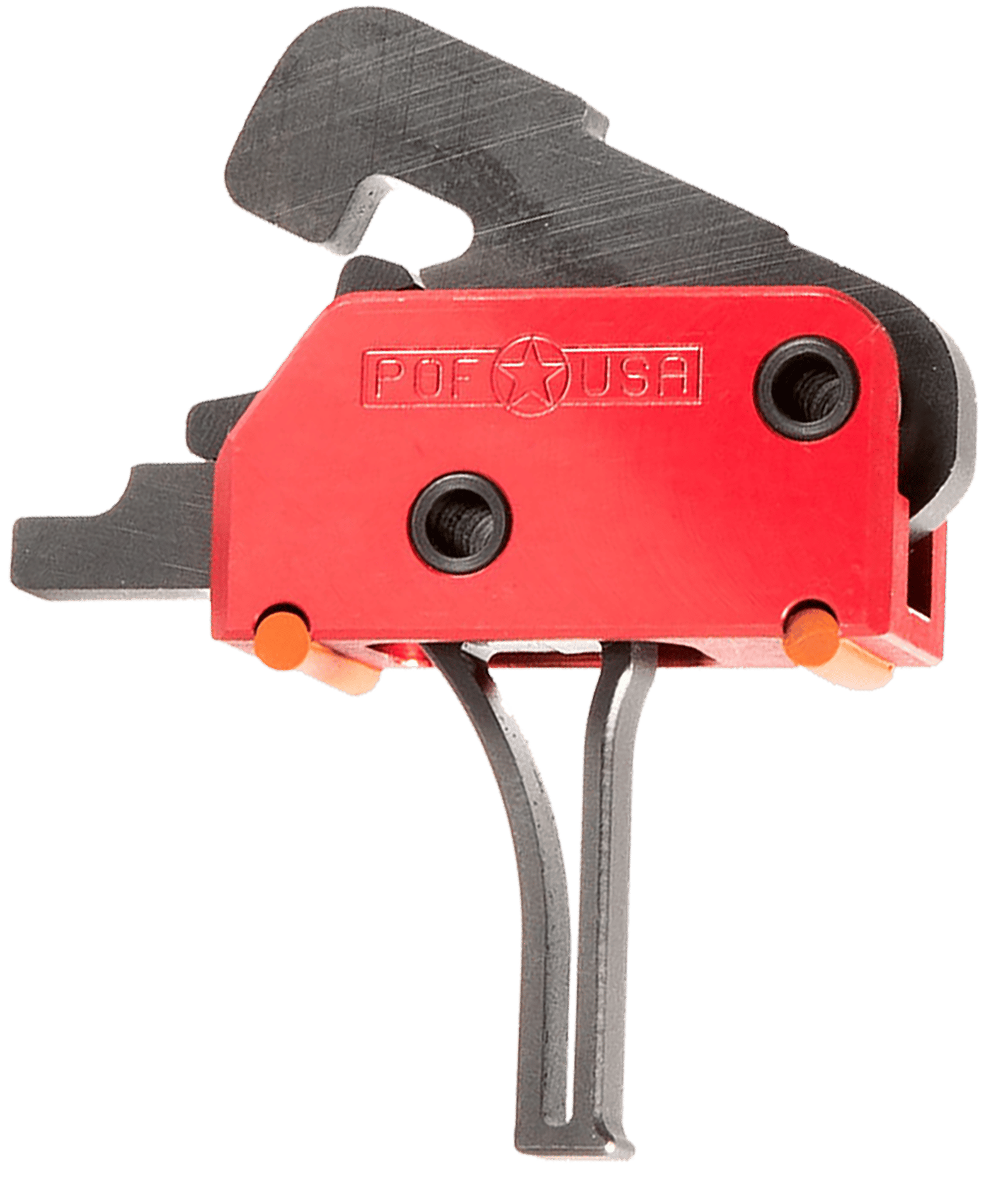 Patriot Ordnance Factory 00858 Drop-In Black/Red Flat Trigger Single-Stage