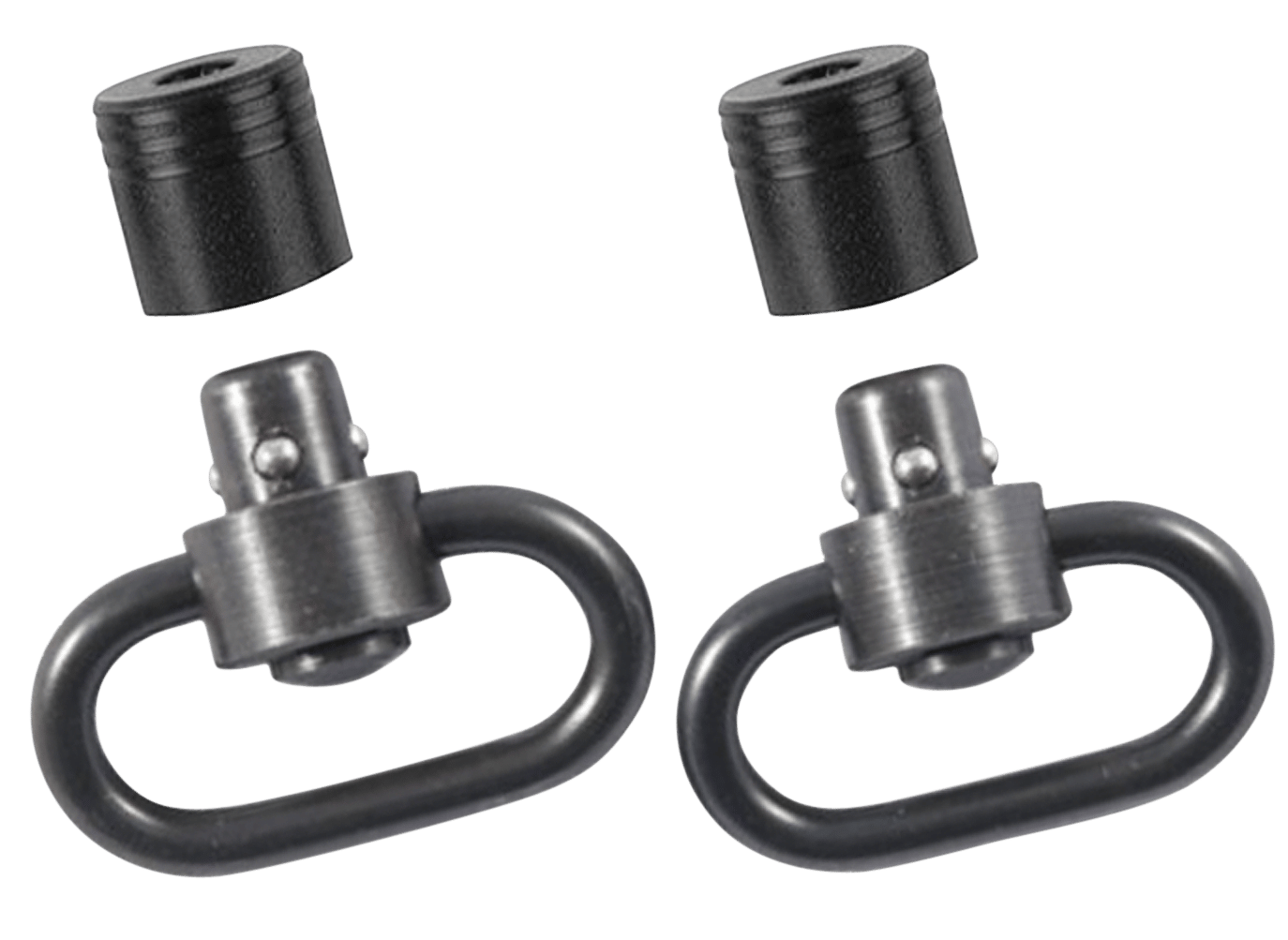 Outdoor Connection PBS19121 Push Button Swivel Set 1" Black Steel