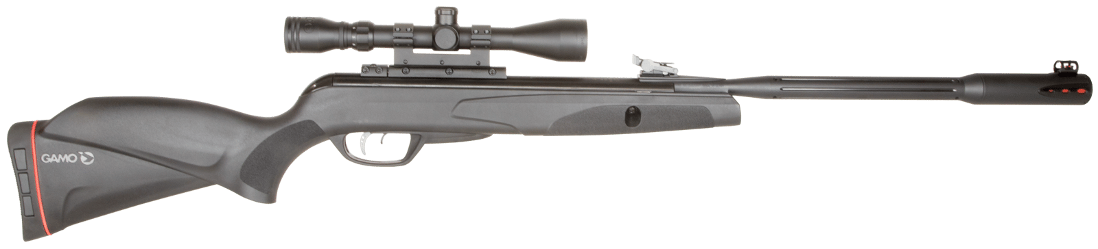 Gamo 6110063254 Whisper Fusion Mach1 Gas Piston 177 Black Black Receiver Black Molded All Weather Stock Scope 3-9x40mm