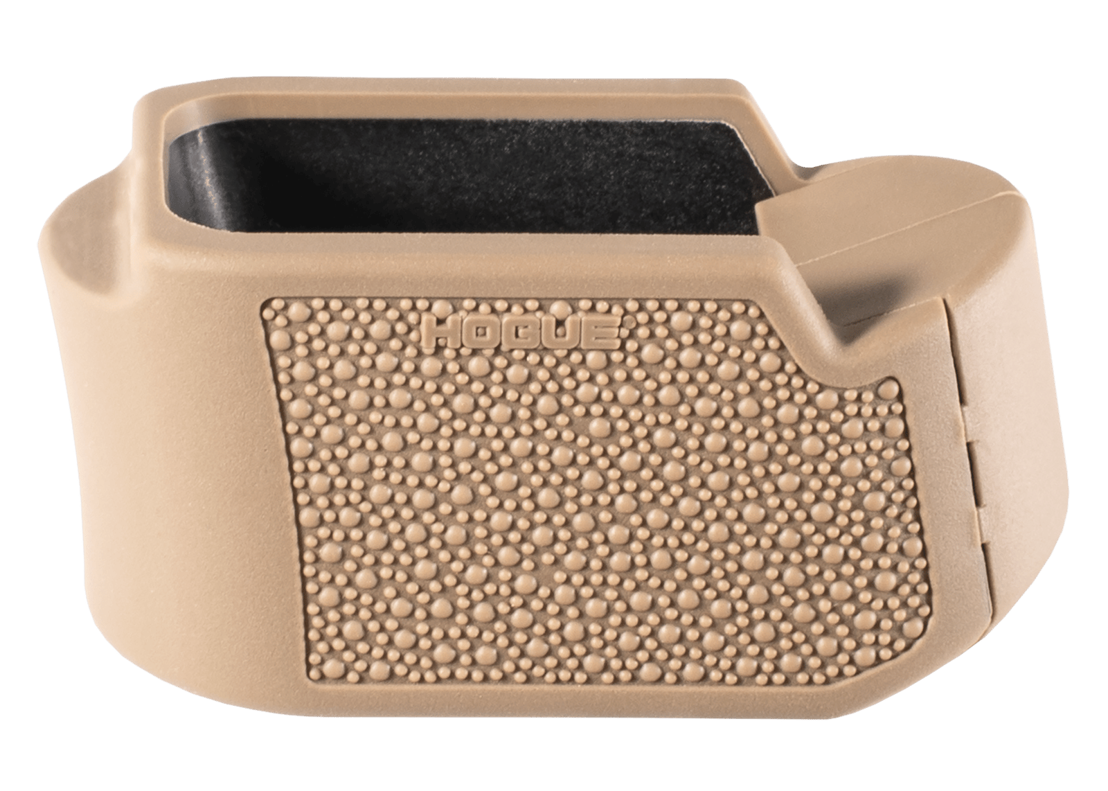 Hogue 18613 Extension Base Pad Fits Glock 19 Compatible w/ 10/15rd Magazines FDE Overmolded Rubber