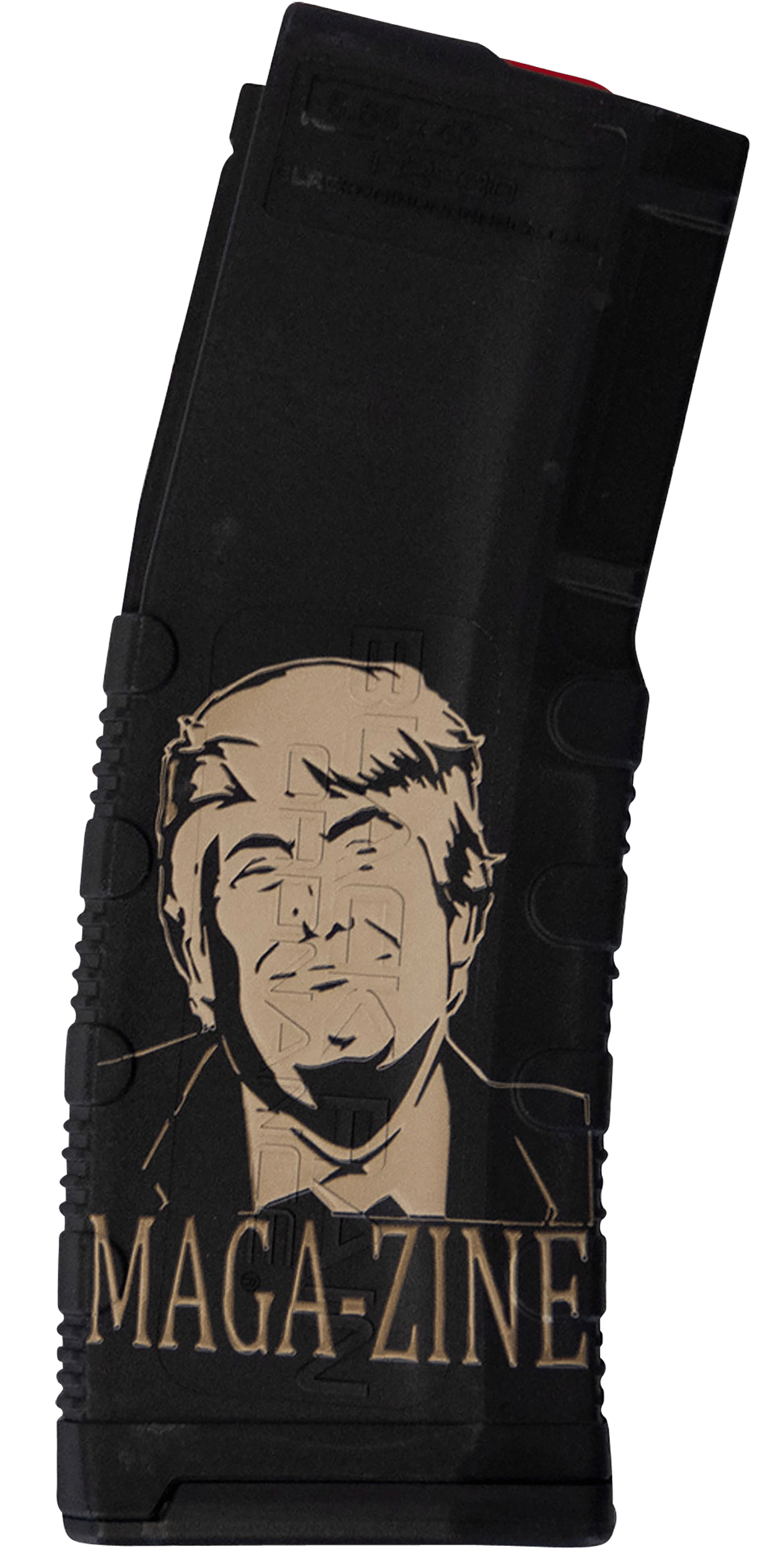Black Rain Ordnance MAG30TRUMPMAGAZNE Magazine 30rd 223 Rem/5.56 NATO Trump MAGA-ZINE Engraving Fits AR-15 Black Polymer