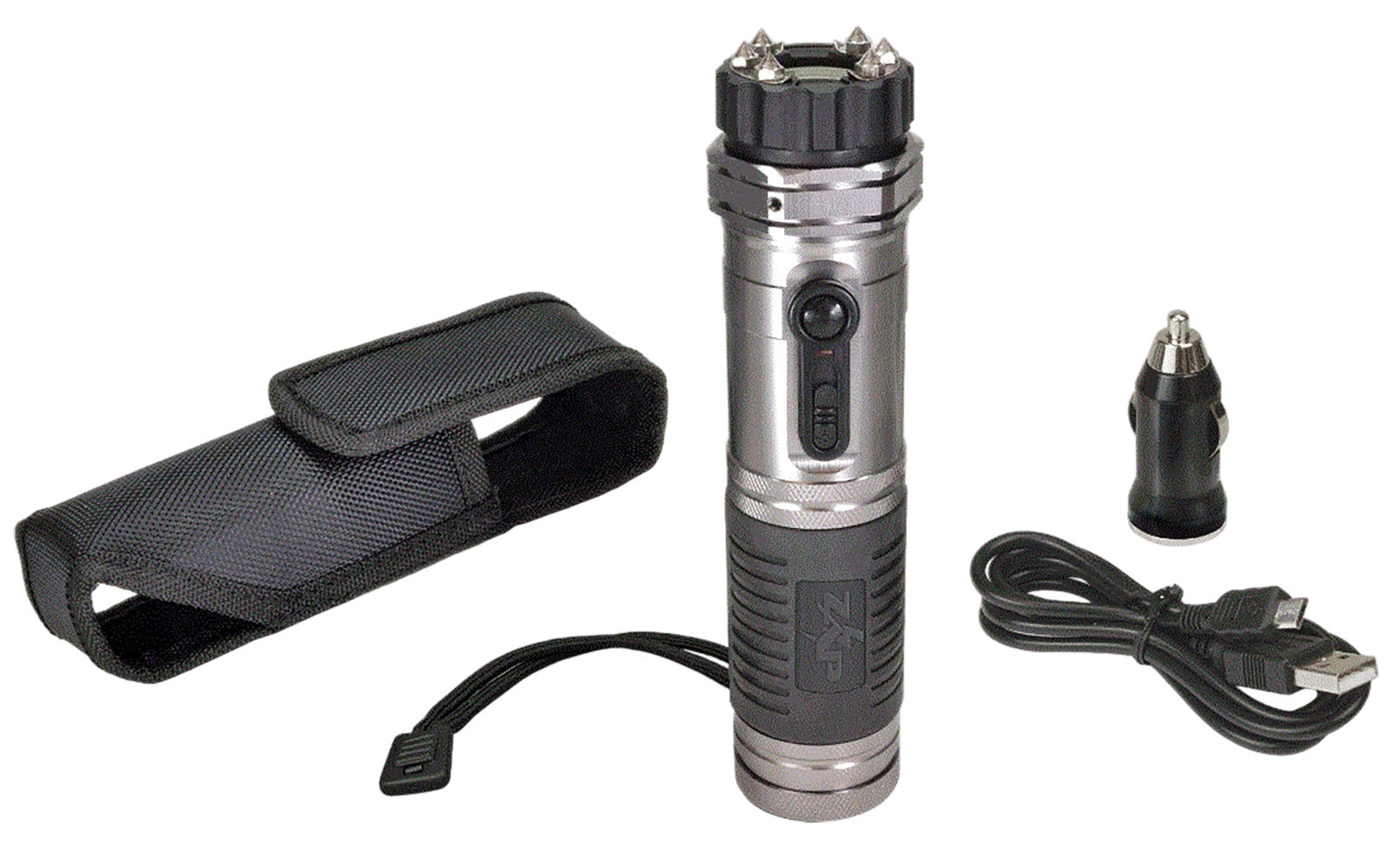 Zap ZAPL Zap Light Stun Gun/Flashlight Range of Contact Silver