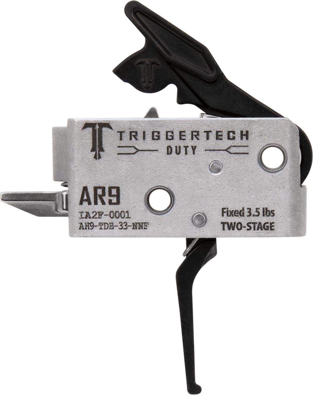 TriggerTech AH9TDB33NNF Duty Flat Trigger Two-Stage 3.50 lbs Draw Weight Fits AR-9