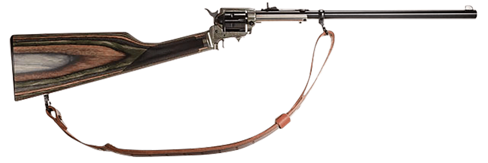 Heritage Mfg BR22M6B16HSLS Rough Rider Rancher Full Size 22 LR/22 WMR 6rd 16" Black Oxide Alloy Steel Barrel, Black Oxide Aluminum Receiver, Fixed Wood Stock