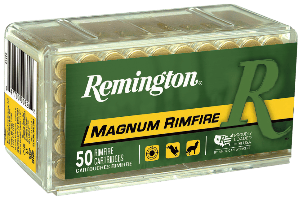 Remington Ammunition 21170 Magnum Rimfire 22WMR 40gr Jacketed Hollow Point 50 Per Box/40 Case