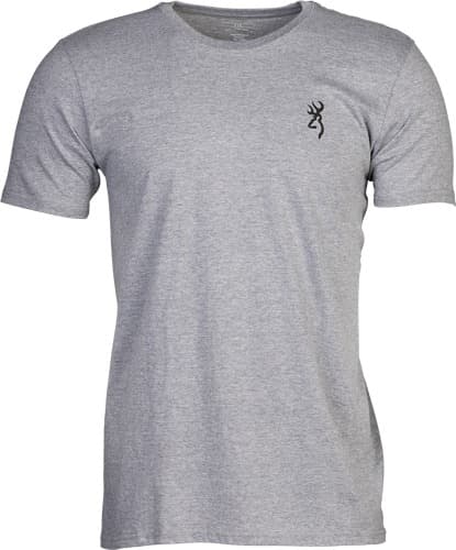BROWNING SS T-SHIRT HUNT TOUGH HEATHER GRAY LARGE