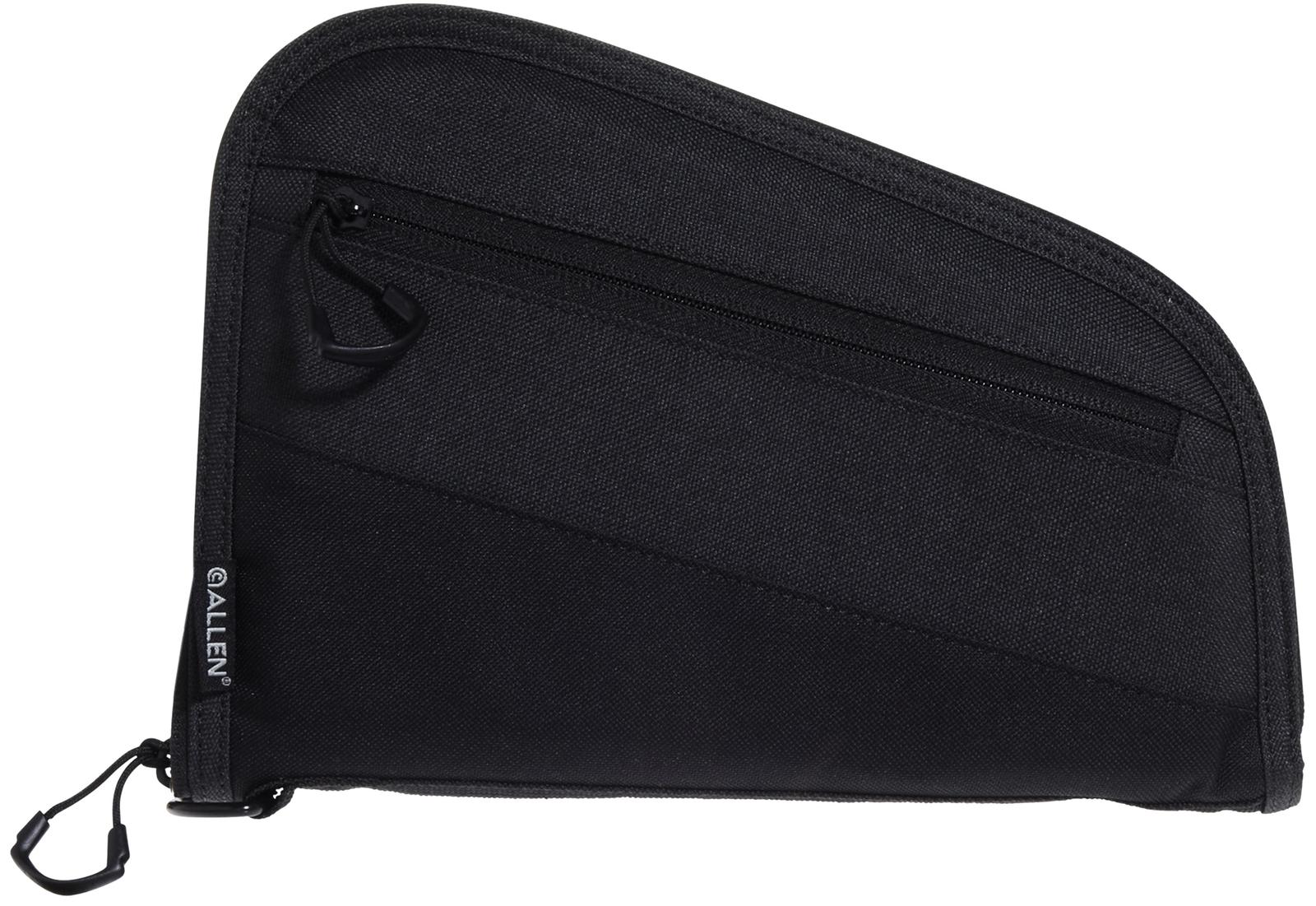 Allen 7749 Auto-Fit 2.0 Handgun Case Thick Foam Padding w/Knit Interior, Exterior Pocket & Black Finish for Compact Semi-Autos 9" L