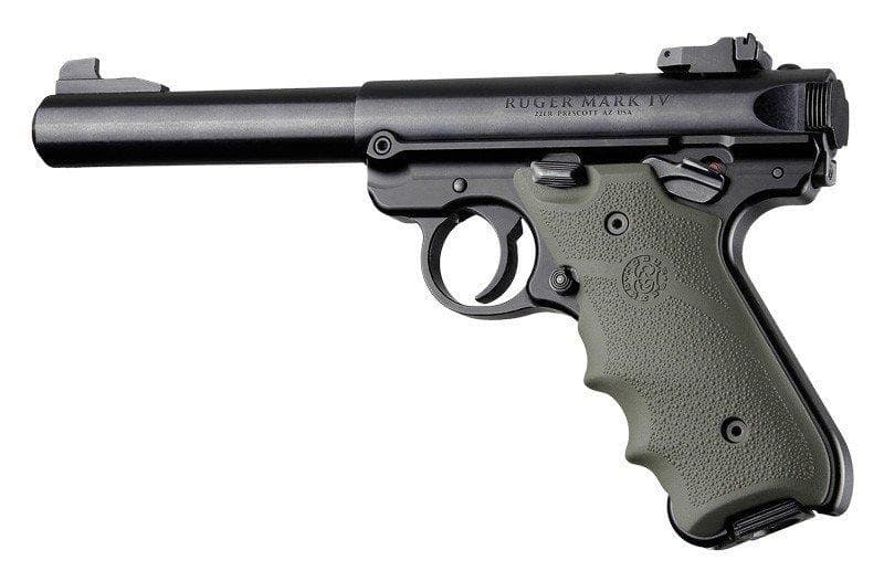 Ruger MKIV Rubber Grip with Finger Grooves OD Green