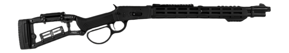 Derya Firearms RAN.18.45 RAN 45 Long Colt 8+1 18" Black Melonite Threaded Barrel, Black Melonite Steel Receiver w/Picatinny Rail, M-LOK/Picatinny Rail Forend, Black Ironwolf Aluminum Stock