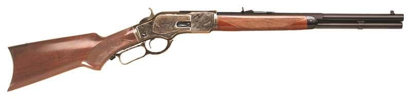 CIMARRON TX BRUSH POPPER 357 18" OCT/RD BLUED P.GRIP WALNUT