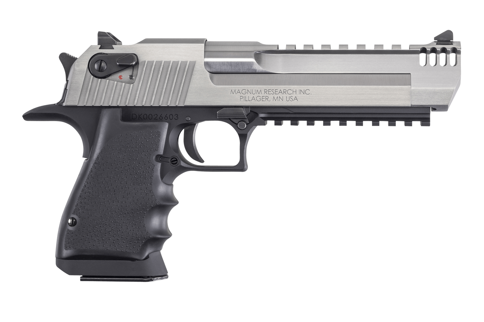 Magnum Research DE44ASIMB Desert Eagle Mark XIX L6 44 Rem Mag 6" 8+1 Black Hardcoat Anodized Aluminum Frame Stainless Steel Slide Black Polymer Grip
