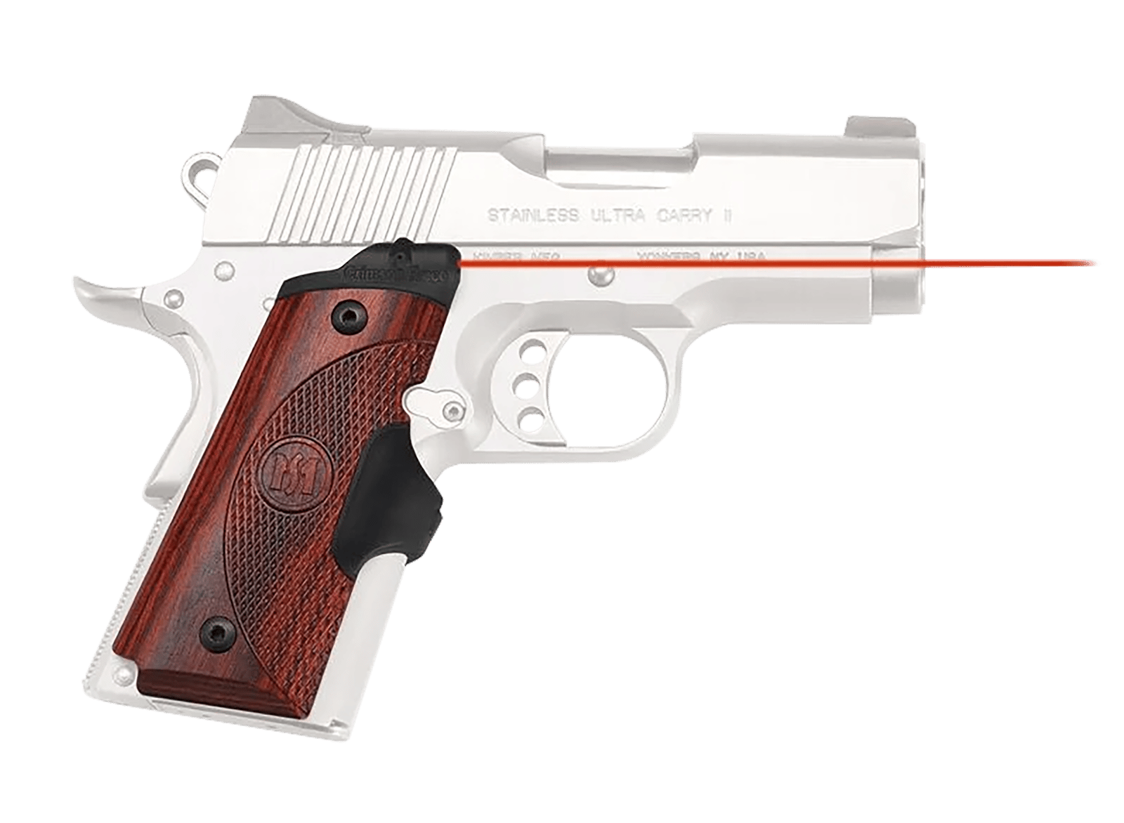 Crimson Trace LG902 Lasergrips Master Series 1911 Compact, Red Laser Rosewood