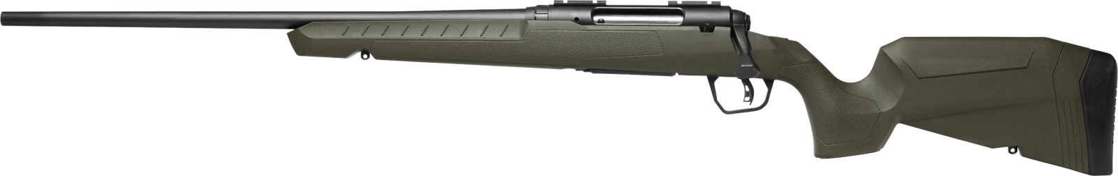 Savage Arms 32074 Axis 2 6.5 Creedmoor 4+1 22" Matte Black Sporter Barrel, Matte Black Drilled & Tapped Steel Receiver, Fixed Green Synthetic Stock, Left Hand