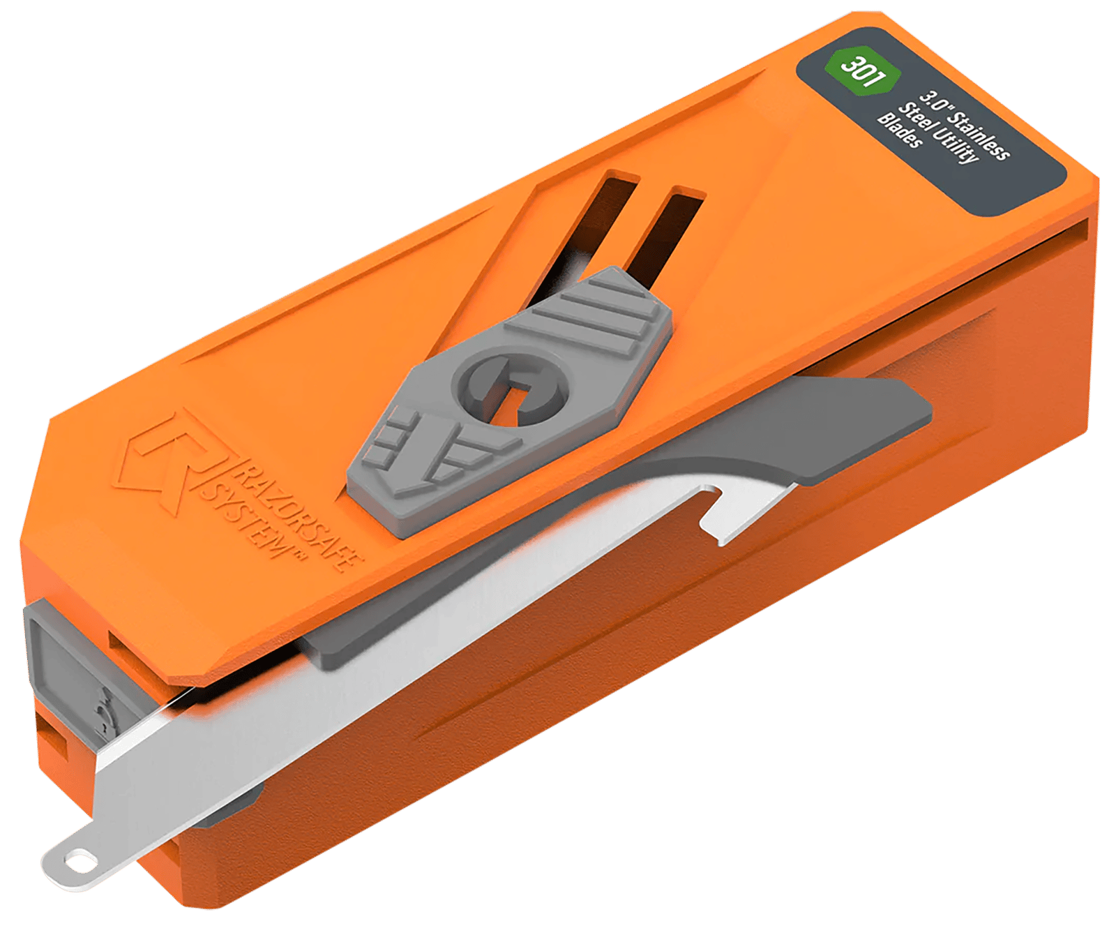 Outdoor Edge RR30D12C Blade Dispenser Blaze Orange, 12 Drop Point 3" 420J2 SS Blades