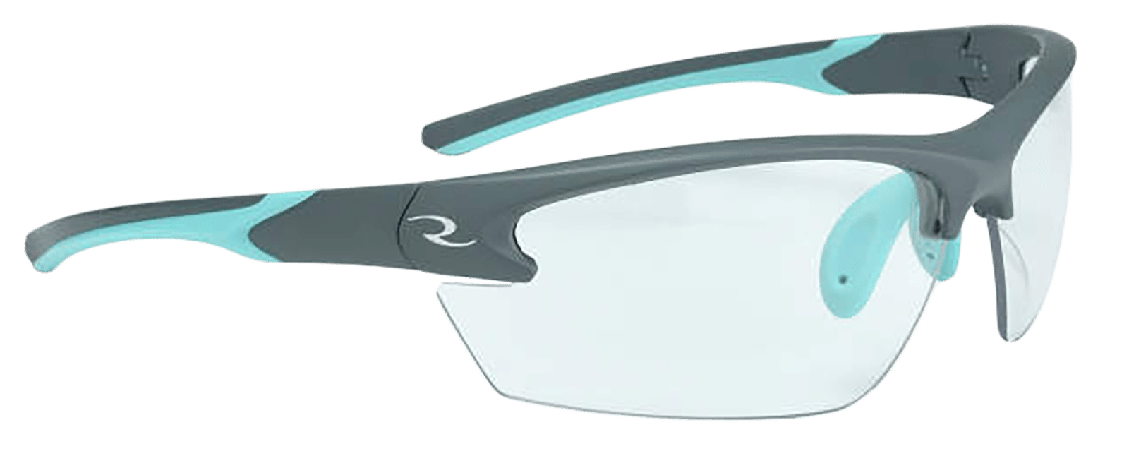Radians WS2310CS Ladies Range Eyewear Women Clear Lens Gray with Aqua Accents Frame