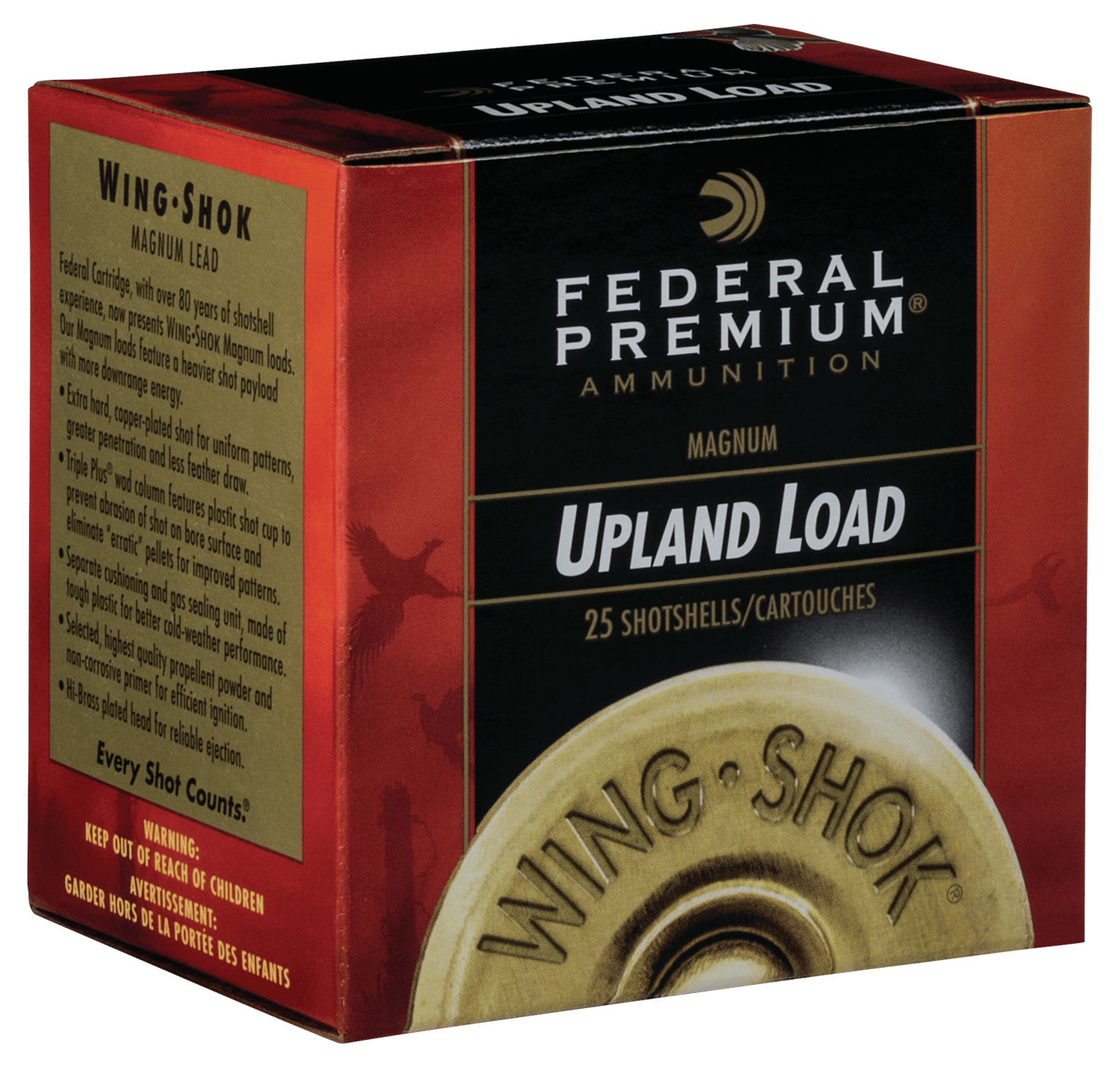 Federal PF1634 Premium Wing-Shok Pheasant Forever High Velocity 16Gauge 2.75" 1 1/8oz 4Shot 25 Per Box/10 Case