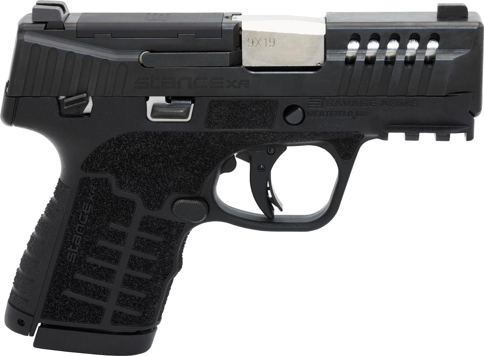 Savage Arms 67052 Stance XR 9mm 13+1 3.20" Natural Black Nitride Ported Stainless Steel Slide Black Glass Filled Nylon Grip Ambidextrous