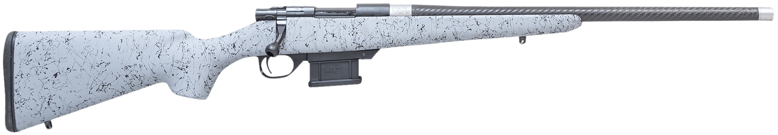 Howa HCE6ARCGRY 1500 Carbon Elevate 6mm ARC 20" Carbon Fiber Wrapped Threaded Barrel, Black Drilled & Tapped Steel Receiver, Fixed Stocky's Gray w/Black Webbing Synthetic Stock, Right Hand