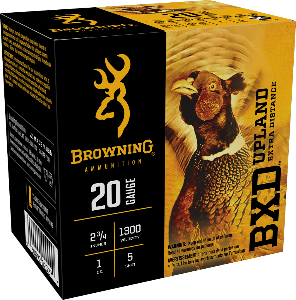 Browning Ammo B193512025 BXD Upland 20Gauge 2.75" 1oz 5Shot 25 Per Box/10 Case