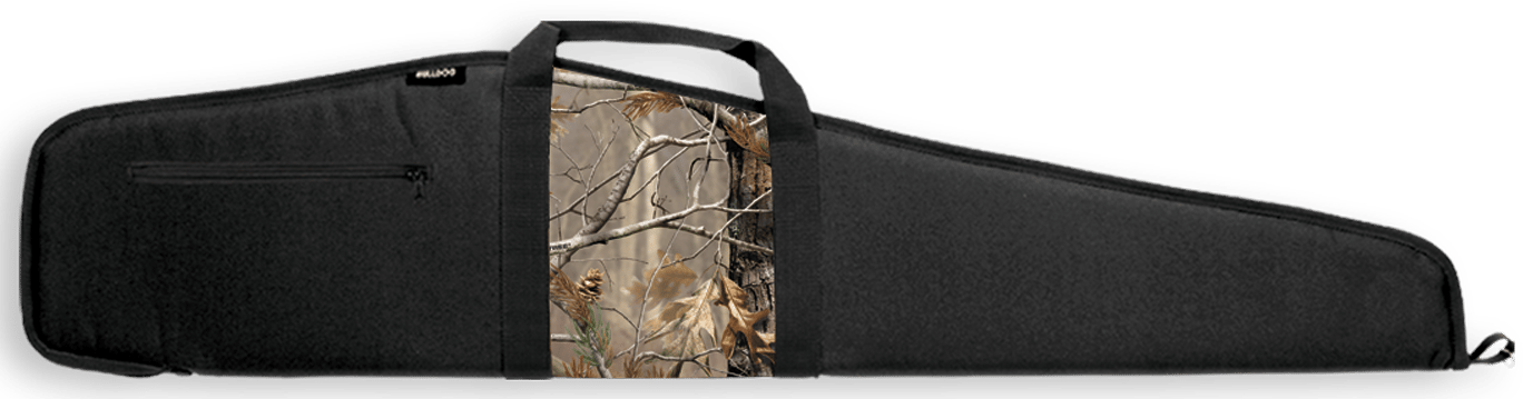 Bulldog BD21044 Camo Panel Rifle Case 44" Scoped Rifle Black Nylon Case with Integrated Realtree AP Panel