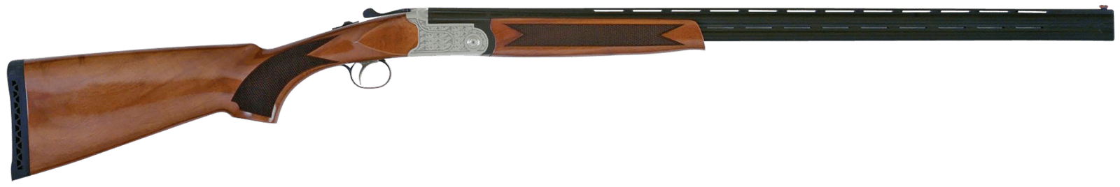 TriStar 30418 Setter S/T Full Size 410 Gauge Break Open 3" 2rd 28" Black Vent Rib Barrel, Engraved Silver Steel Receiver, Fixed Turkish Walnut Stock, Beretta/Benelli Chokes, Right Hand
