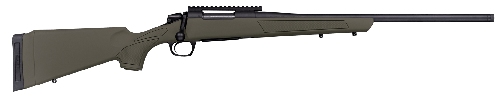 CVA CR3911G Cascade 300 Win Mag 4+1 24" Black Cerakote Steel Threaded Barrel, Black Cerakote Receiver, OD Green Synthetic Stock