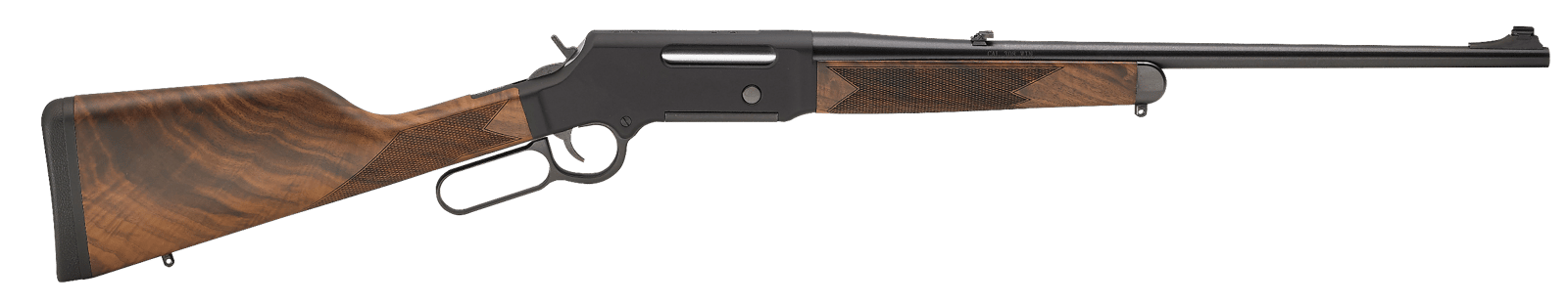 Henry H014S308 Long Ranger Full Size 308 Win 4+1 20" Blued Steel Barrel, Black Hard Coat Anodized Steel Receiver, American Walnut Stock Right Hand