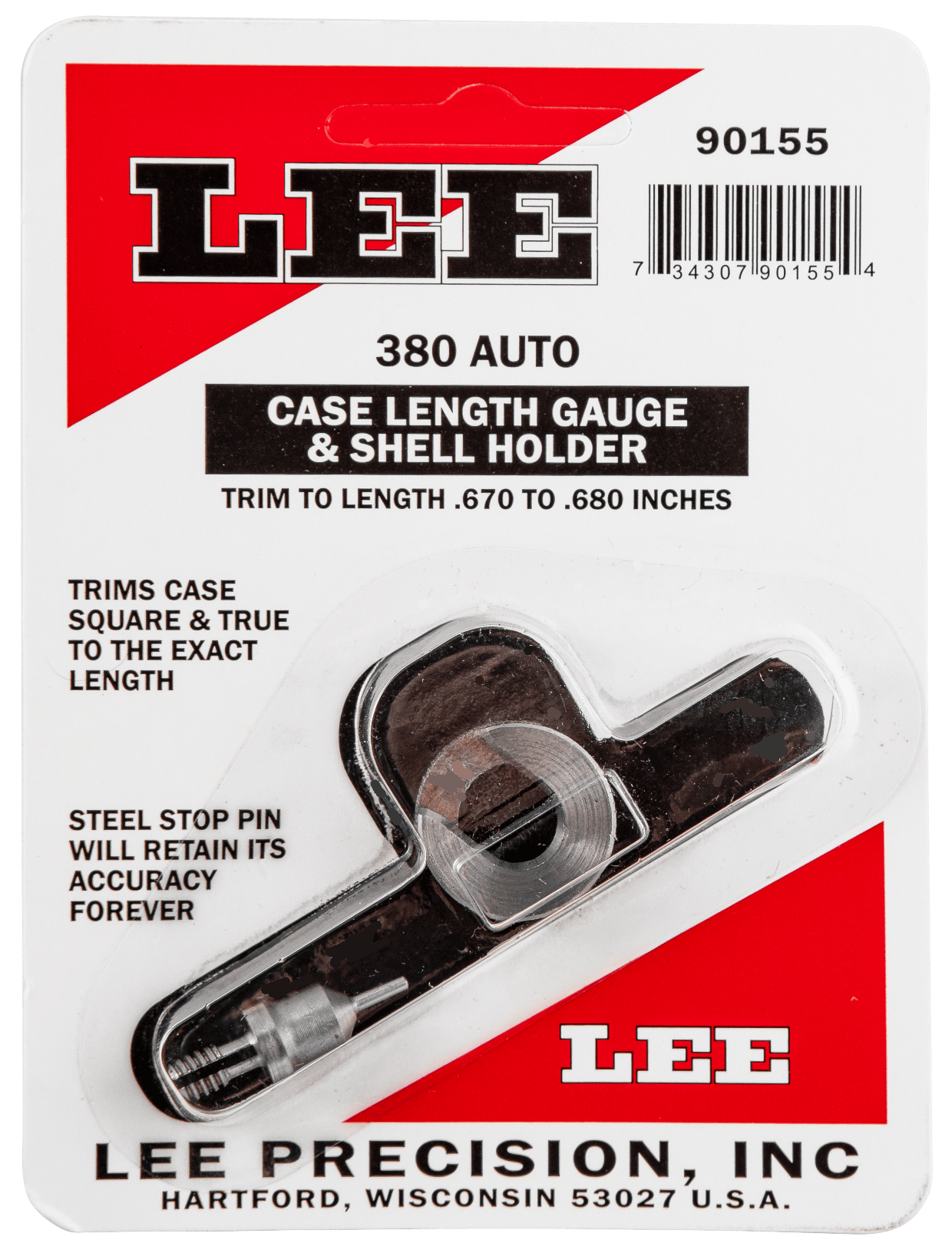 Lee Precision 90155 Case Length Gauge 380 ACP