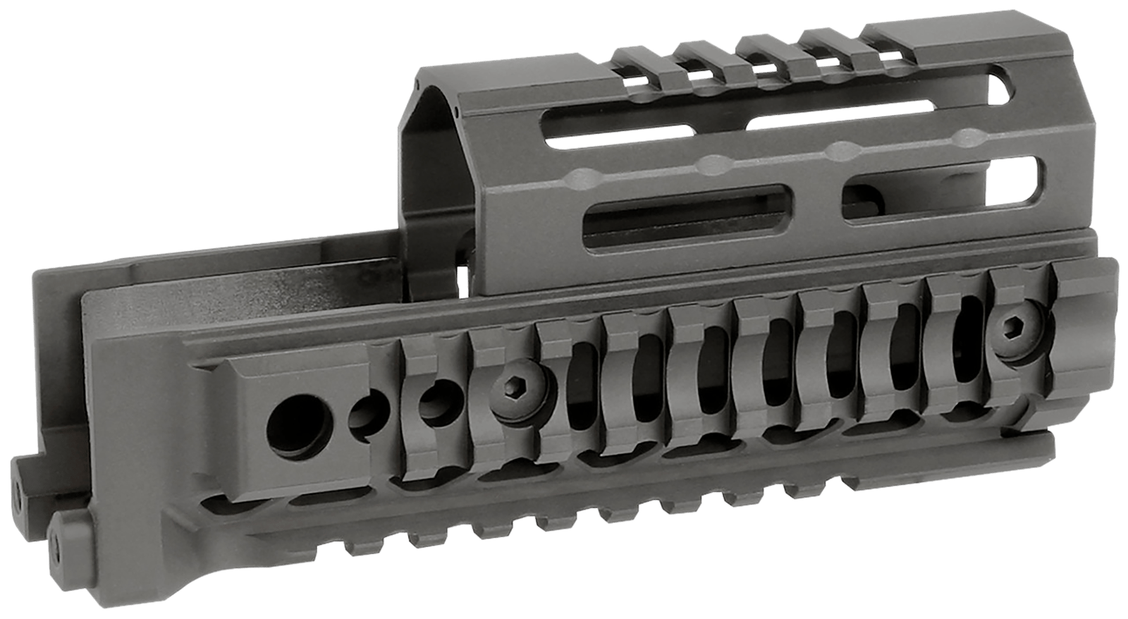 Midwest Industries MIAKALPHAQR6 AK Alpha Black 6061 Aluminum AK-47/AK-74 6.00" Long