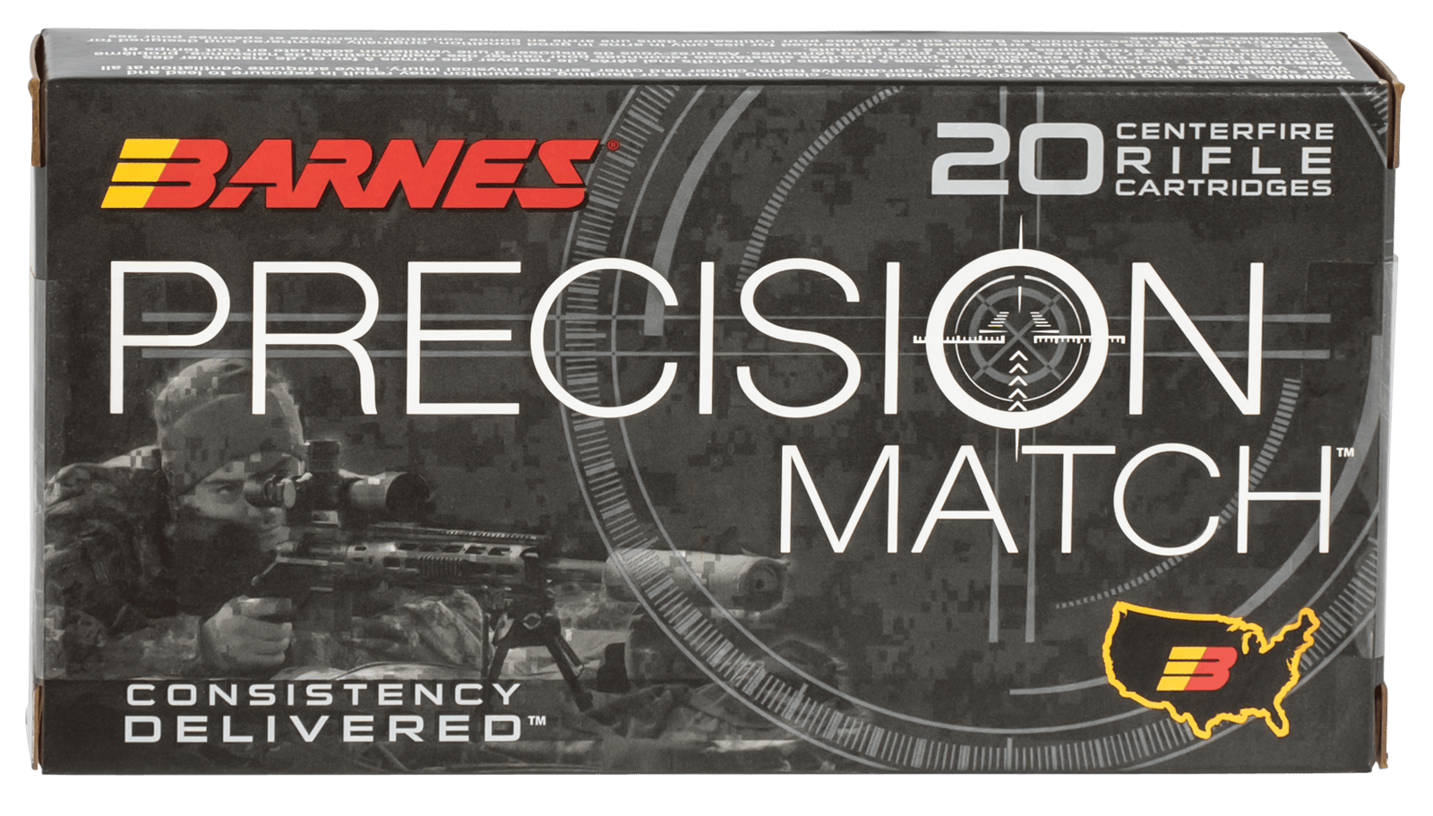 Barnes Bullets 30166 Precision Match 6.5Creedmoor 140gr Open Tip Match Boat Tail 20 Per Box/10 Case