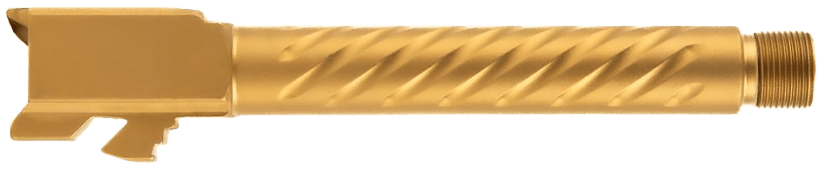 Ballistic Advantage BAPSG175T3G Premium Series 9mm Luger Fits Glock 17 Gen 5 Fluted Threaded Gold PVD Stainless Steel
