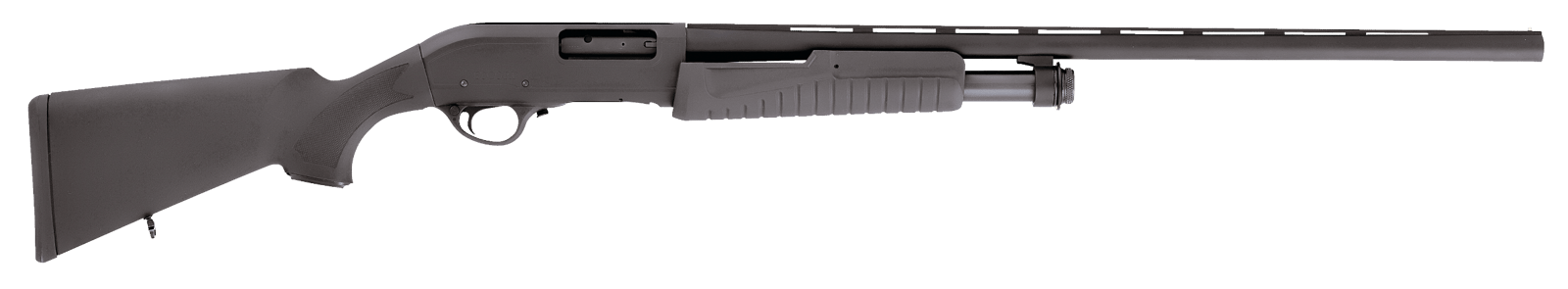 Escort HEFH12280501 Field Hunter Full Size 12 Gauge Pump 3" 4+1 28" Black Vent Rib Barrel, Black Anodized Aluminum Grooved Receiver, Fixed Black Synthetic Stock, Right Hand