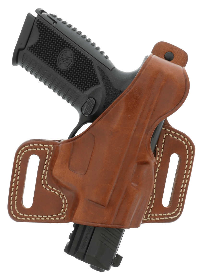 Galco SIL212 Silhouette OWB Tan Leather Belt Slide Fits 1911 Fits 3.50" Barrel Right Hand