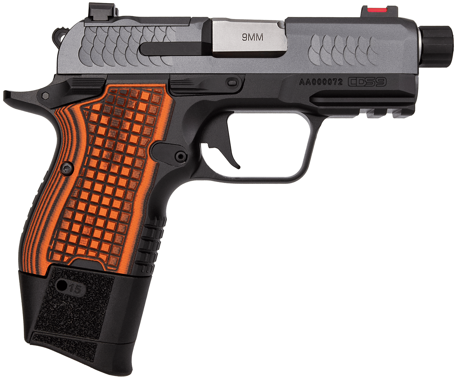 Kimber Mfg.,inc 3600004 CDS9 9mm 15rd 3.64" Black KimPro II Optic Ready Stainless Steel Slide Gray KimPro II G10 Grip