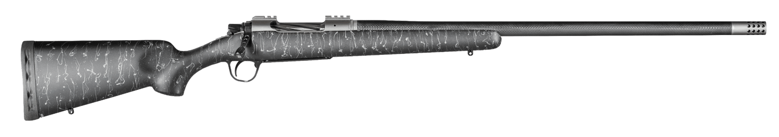 Christensen Arms CA10268315331 Summit TI Full Size 7mm Rem Mag 3+1, 26" Natural Titanium Steel Threaded Barrel, Natural Titanium Aluminum Receiver, Black w/Gray Webbing Fixed Sporter Stock