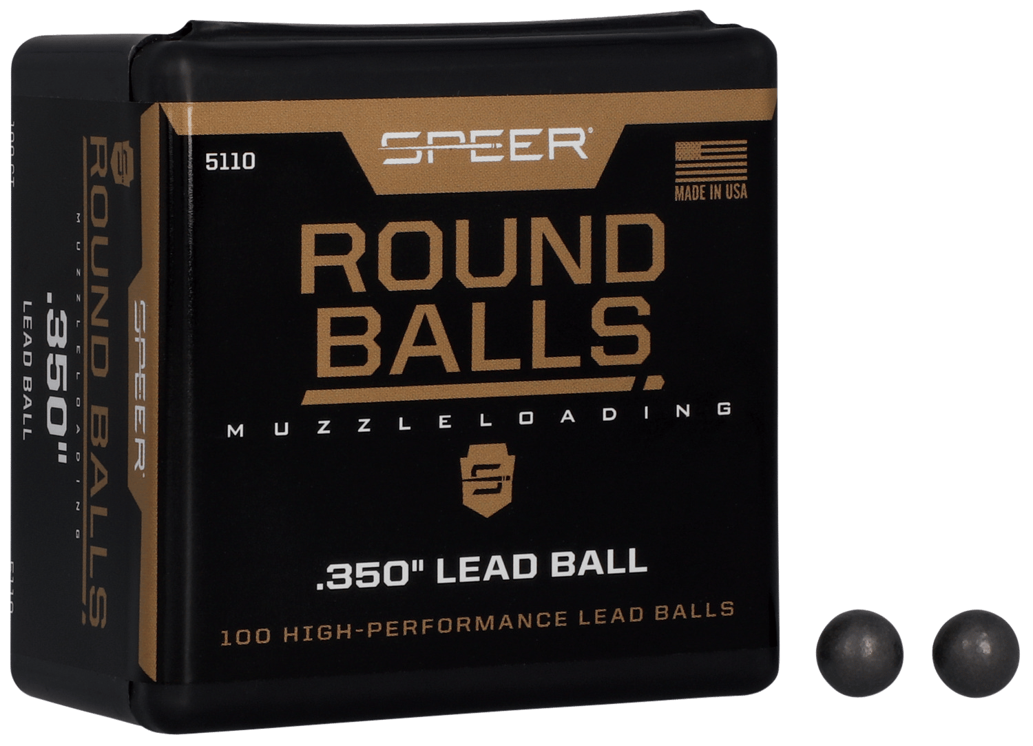 Speer 5110 Lead Balls 36Cal Lead Ball 64gr 100 Per Box/5 Case