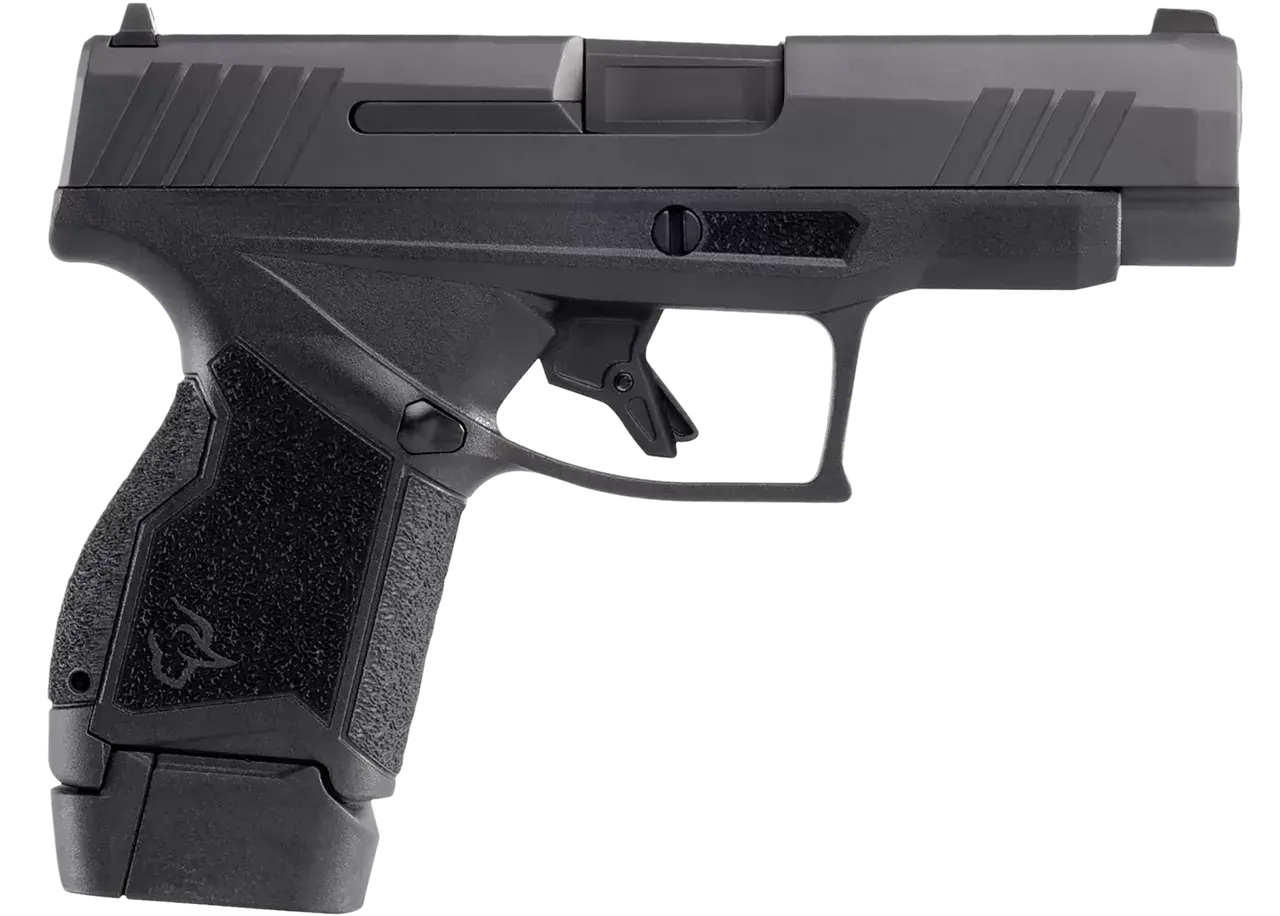 Taurus 1-GX4XL94141 GX4XL Micro-Compact Frame 9mm Luger 13+1 3.70" Black DLC Stainless Steel Barrel, Black Gas Nitride Serrated Alloy Steel Slide, Black Polymer Frame & Grip, Right Hand