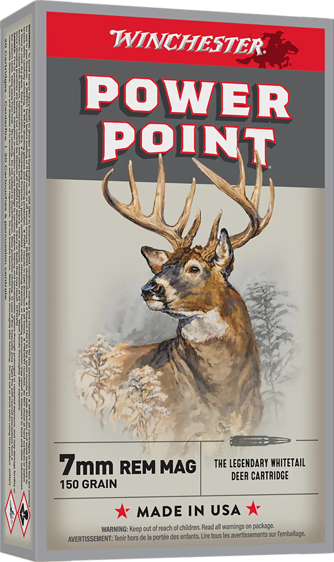 Winchester Ammo X7MMR1 Super X 7mmRemMag 150gr Power Point 20 Per Box/10 Case