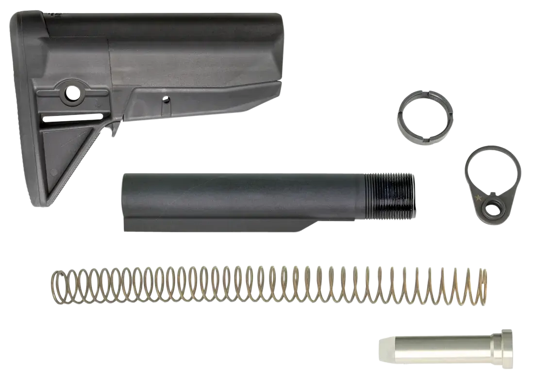 BCM GFSKMOD0BLK BCMGunfighter Mod 0 Kit Black Synthetic for AR-Platform Includes Stock Tube